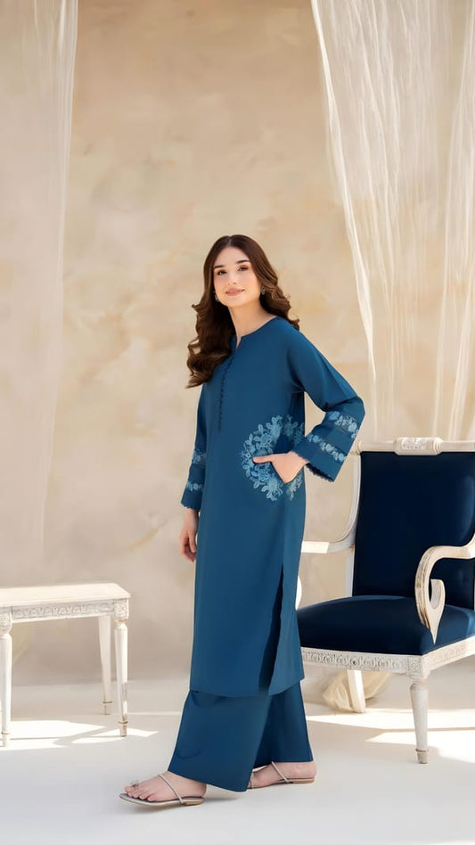 Pocket luxe Embroided 2ps