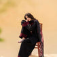Black rose Embroidered 3ps