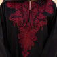 Black rose Embroidered 3ps