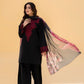 Black rose Embroidered 3ps